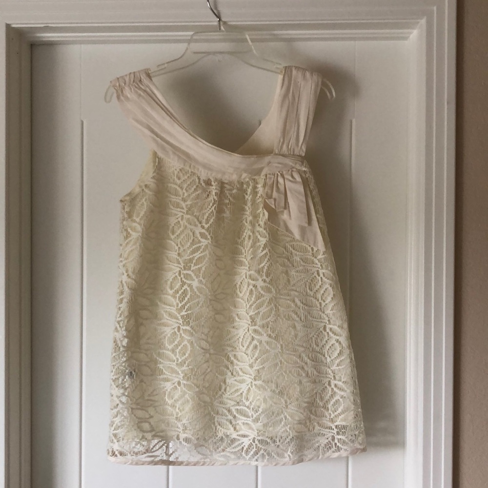 BCBGeneration Sleeveless Cream Top - Size Small
